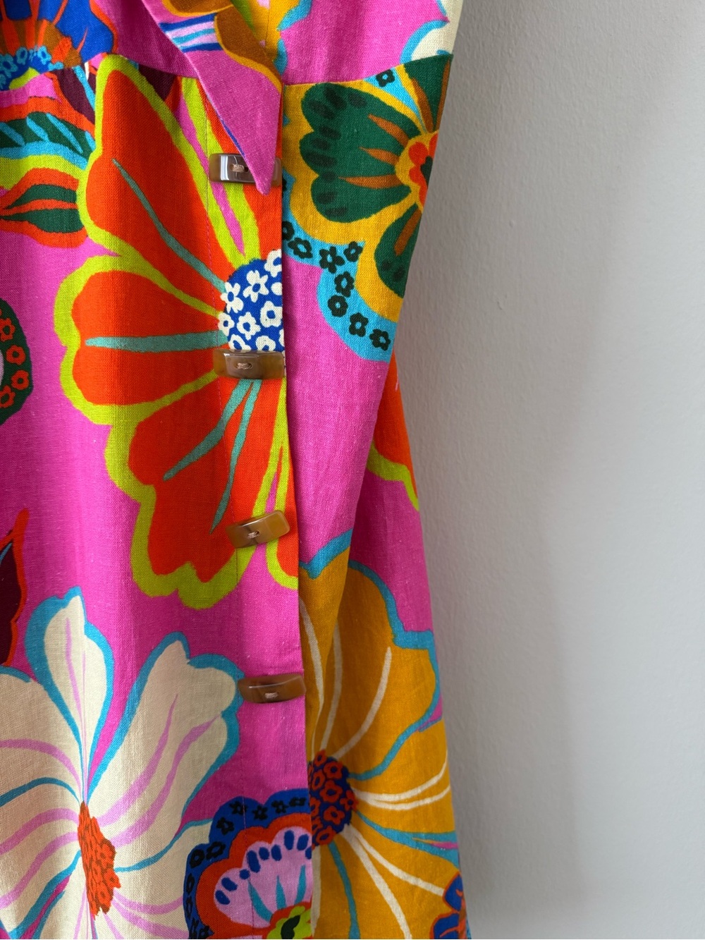 NWT - Farm Rio - Garden Mini Dress - Pink/Rose - Picture 10 of 14